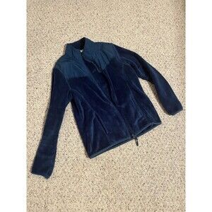 Danskin Now Women's Active Full Zip Fleece Hoodie Jacket Blue, Size M